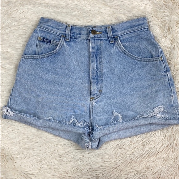 Lee Pants - Vintage Lee Super High Rise Mom Jeans Shorts